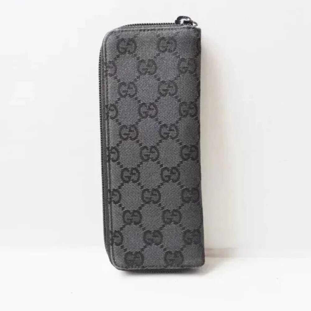 100% Authentic GUCCI GG - Black Jacquard Accessory Case - Picture 2 of 6